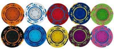 Crown Casino Royale Smooth 14 Gram Poker Chips Sample Set Pack New & Exclusive