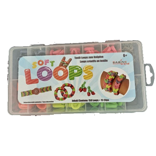 SA.BI.NE TREND Soft Loops / Textil Loops Geschenkpackung 150 Stück