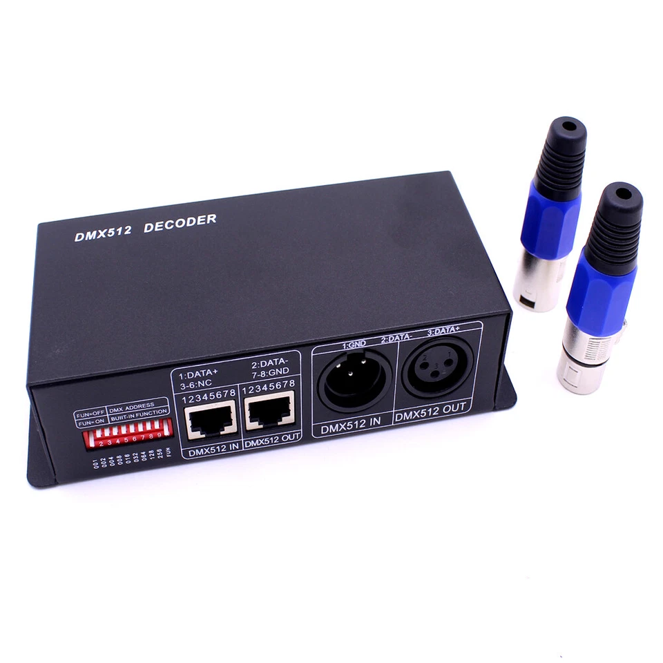 4CH DMX 512 Decoder Led Digital Controller  RGBW 4 Channel Dimmer DC 12V-24V - Image 2 of 4