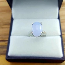 Chalcedony Ring Statement Minimalist Jewelry Simple promise 