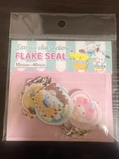 DAISO  Flake Stickers  sanrio  Sanrio Characters 40pieces kawaii Cute Japan F/S