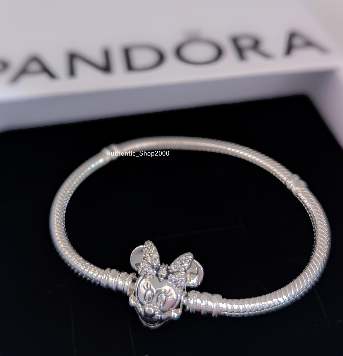 NEW 100% Authentic PANDORA DISNEY 925 Pavé Minnie Mouse Charm