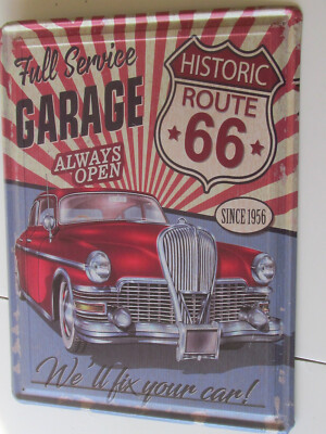 schönes Schild Metallschild Full Service Garage Werbung Blechschild ca. 30 x39cm