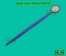 50 Mouth Exam Mirrors PLASTIC Dental  Veterinary Instruments