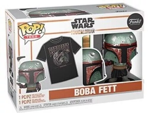 WB  FUNKO POP & TEE: Star Wars - Boba Fett - Medium