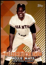 Willie Mays 2022 Topps 5x7 Welcome to the Show Gold #WTTS-47 /10 NY Giants