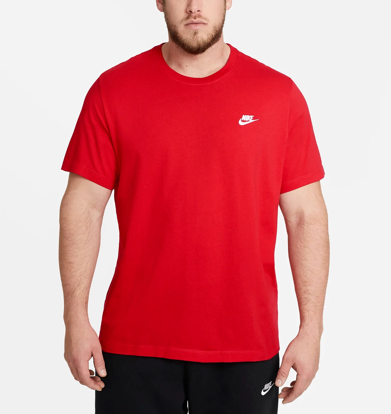 NWT Men's Big & Tall NIKE Crew Neck Sportswear Training T-Shirt Red