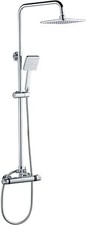 Cobbe Thermostat Shower System, Handheld Square Shower Mixer Sets with Mixer