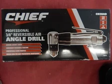 Chief Professional 3/8" Reversible Air Angle Drill with Lever Throttle CH38AD
