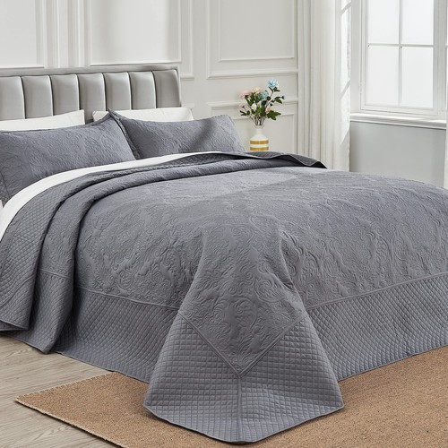 Oversized King Quilt 120x120, California King Bedspread, Extra Wide