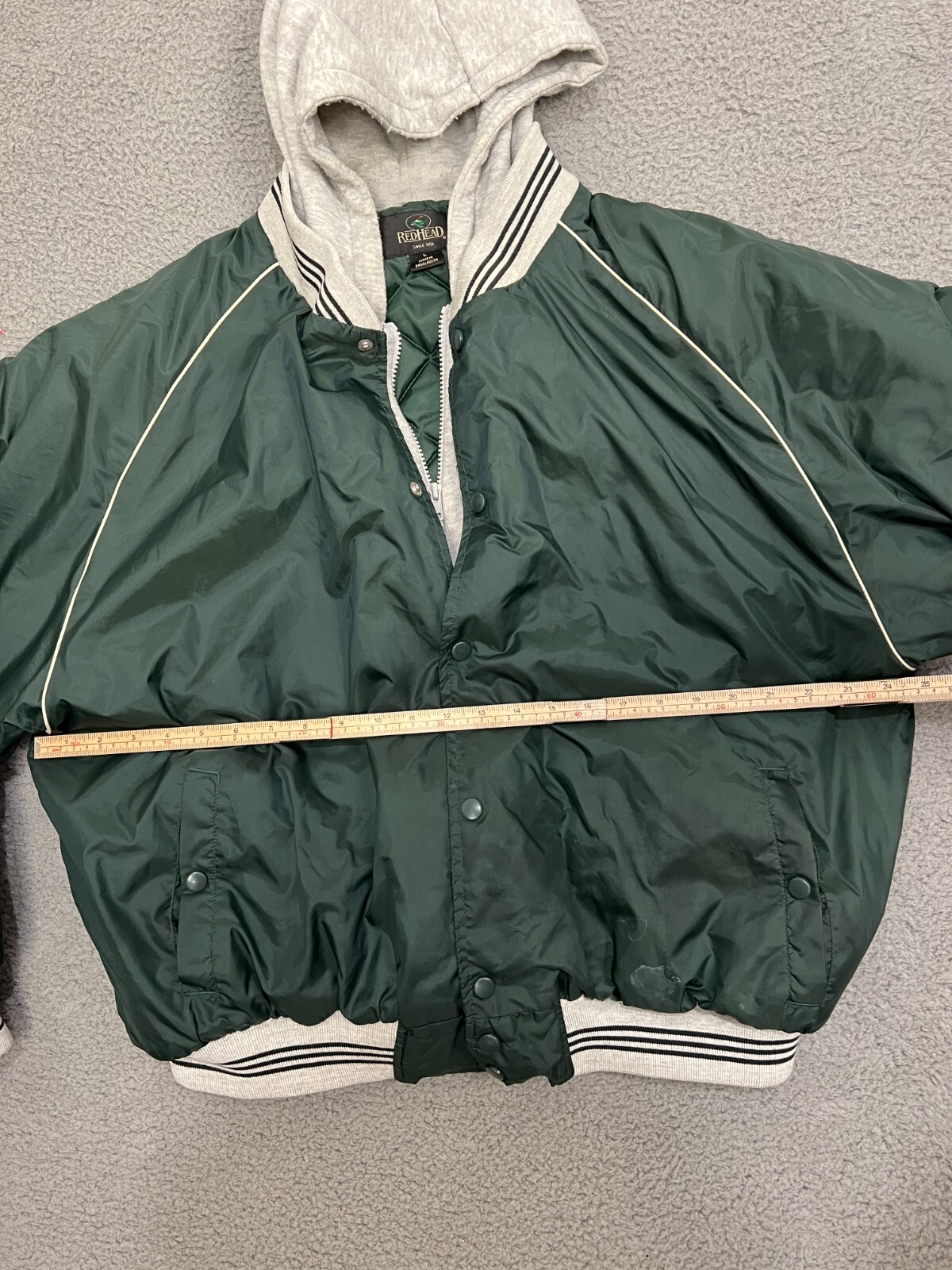 Vintage Redhead Bomber Jacket Men's Large Outdoor Hunting Varsity Green  Hoodie – CDE