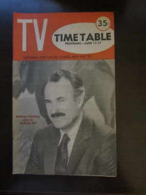 TV Guide Time Table Regional Magazine June 1983 Dabney Coleman Buffalo Bill
