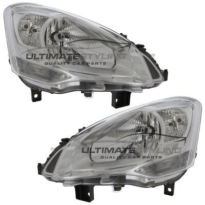 Headlights Citroen Berlingo Mk2 B9 Van 2008-2016 Headlamps 1 Pair Left & Right