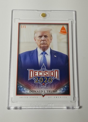 Decision 2020 Grail! ✊🏻Donald Trump 🇺🇸 1/1 Orange Capitol Foil.