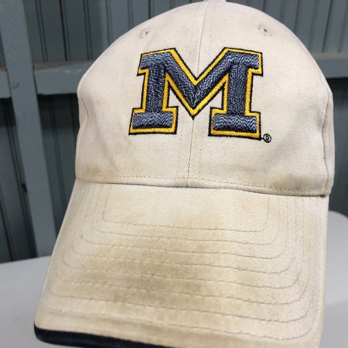 Gorra de béisbol con tirantes descolorida de la Universidad de Michigan - Imagen 2 de 6