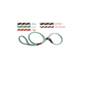 MENDOTA Slip Lead for Dogs Pink Chocolate 1/2 x 6' 