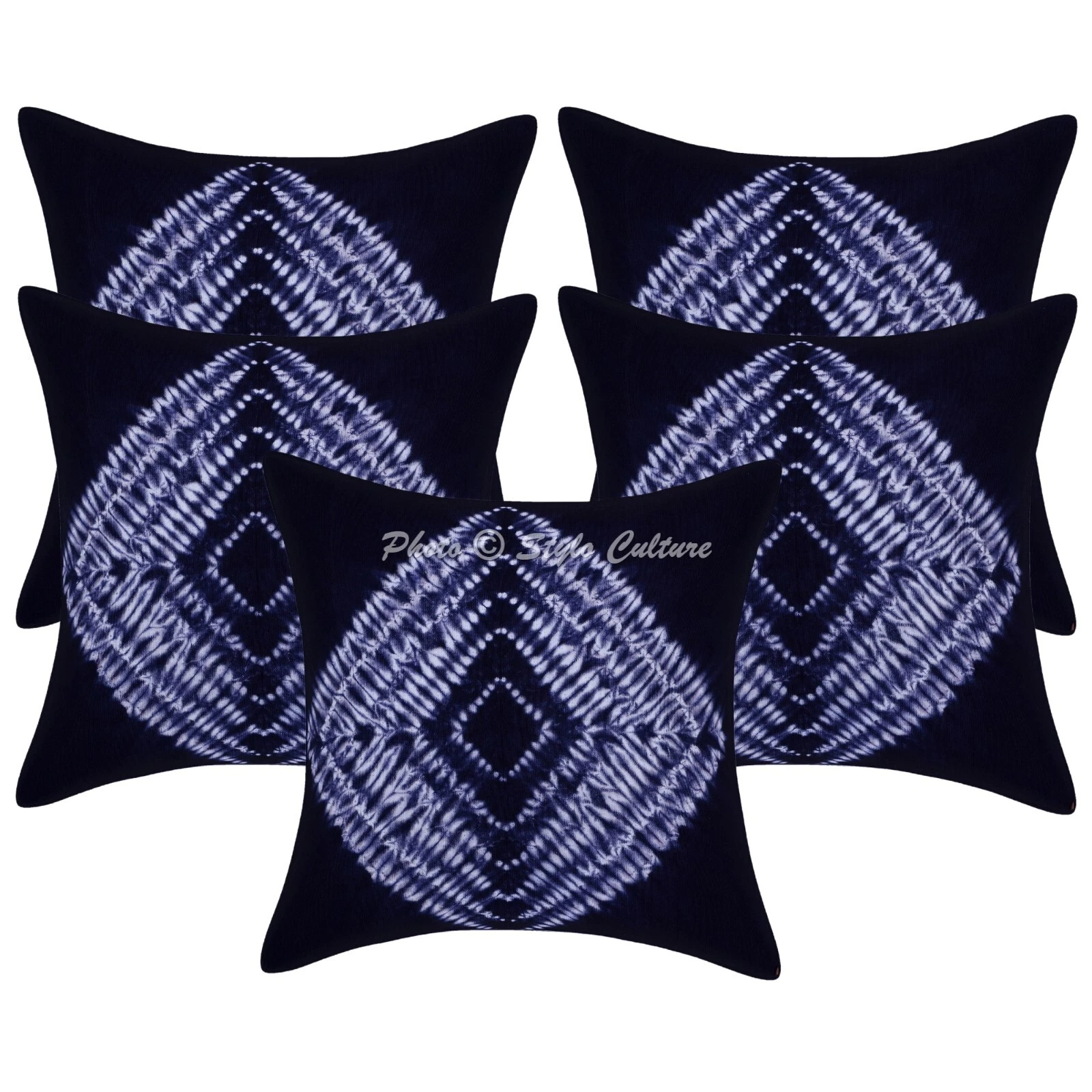 Cushion Cover Tie Dye Bohemian Home Decor Pillow Cover Case 16 x 16 in