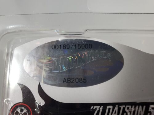 2020 Hot Wheels Red Line Club RLC ‘71 Datsun 510 Gold - #189/15000 Low Number! - Picture 3 of 3