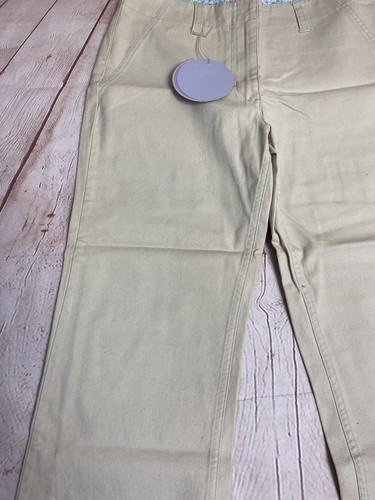 Women’s Papaya Beige Cropped Trousers Size 8 23" Leg New With Tags - 第 3/10 張圖片