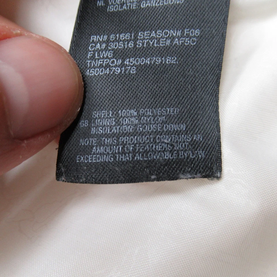 Chaqueta The North Face Down Mujer Mediana Blanca 600 Relleno Impermeable Puffer Esquí Foto 4 de 4