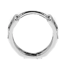 14K White Gold | Huggie | Hoop | Earrings | DC Huggy 16mm
