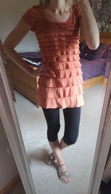 river island burnt orange dress