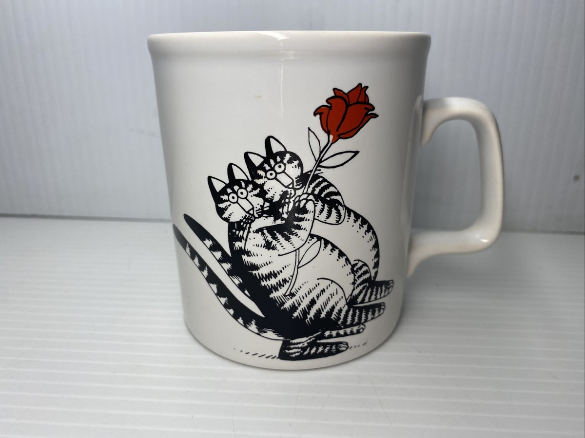 Vintage B. Kliban 2 Cats with Red Rose Mug Kiln Craft England | eBay