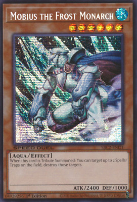 1X LP Mobius the Frost Monarch - SBC2-ENI21 - Prismatic Secret Rare (WAX on Back
