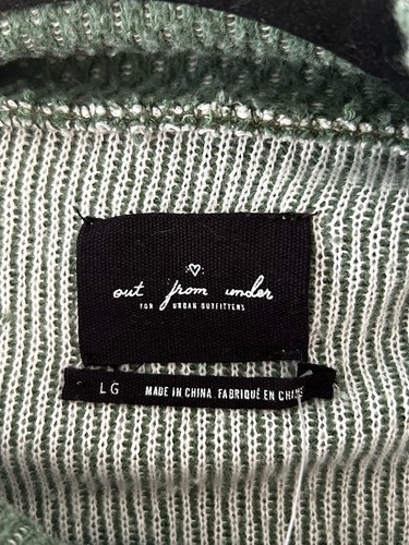 Neu mit Etikett Urban Outfitters Out From Under - grün weicher Pullover kurzes Oberteil | Damen Gr. L - Bild 8 von 11