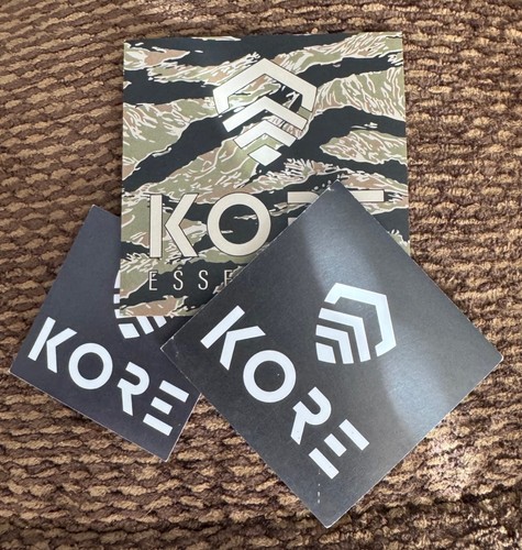 KORE Essentials Tactical equipment & gear stickers Lot of 3 Green Gray Camo