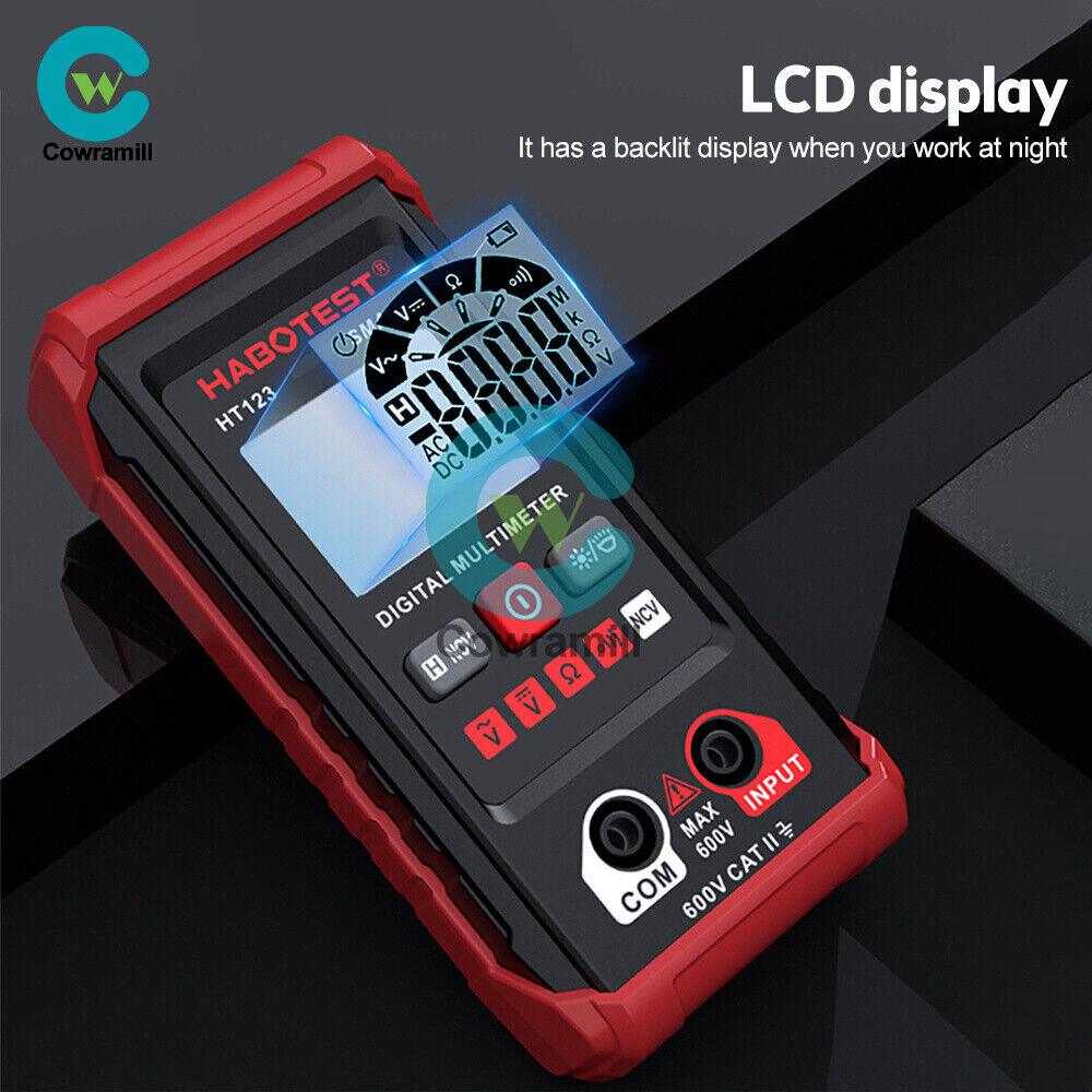 s Multimeter Tester, Automatic Digital Multimeter Measures Ac/Dc ...