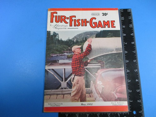 Vintage Fur-Fish-Game Magazine May 1952 Fishing Party In Bermuda Trails   M6901 - Bild 1 von 2