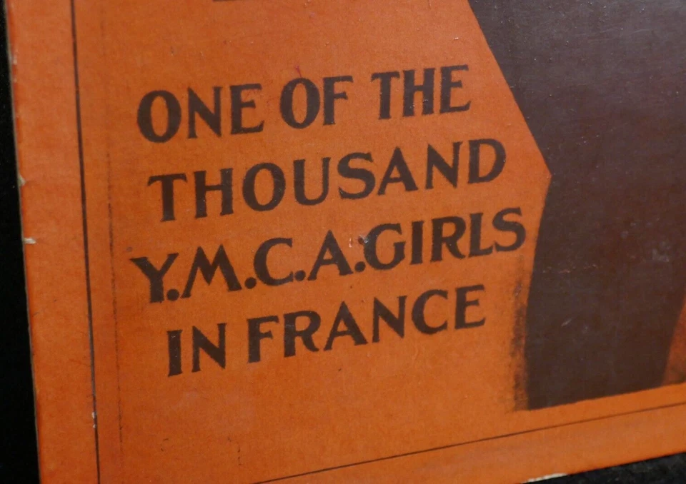 Primera Guerra Mundial YMCA Niñas en Francia Campaña de Trabajo de Guerra Unida 11-18º Cartel de Junta, Raro Foto 2 de 4