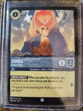 Disney Lorcana TCG First Chapter Simba Future King Common #188 Lion King