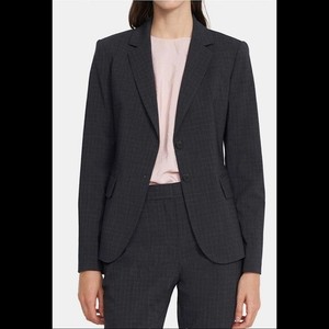 theory stretch wool open jacket