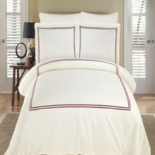 LUXURIOUS Maya100 Egyptian Cotton Duvet Cover Sets- 2 Styles 2 Sizes