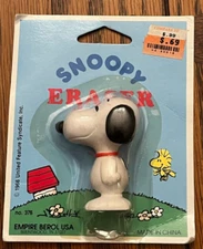 VINTAGE 1966 SNOOPY / PEANUTS GANG EMPIRE BEROL USA SNOOPY ERASER