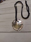 Robert Lee Morris RLM Sterling Silver Modernist Necklace Sand Dollar estate 