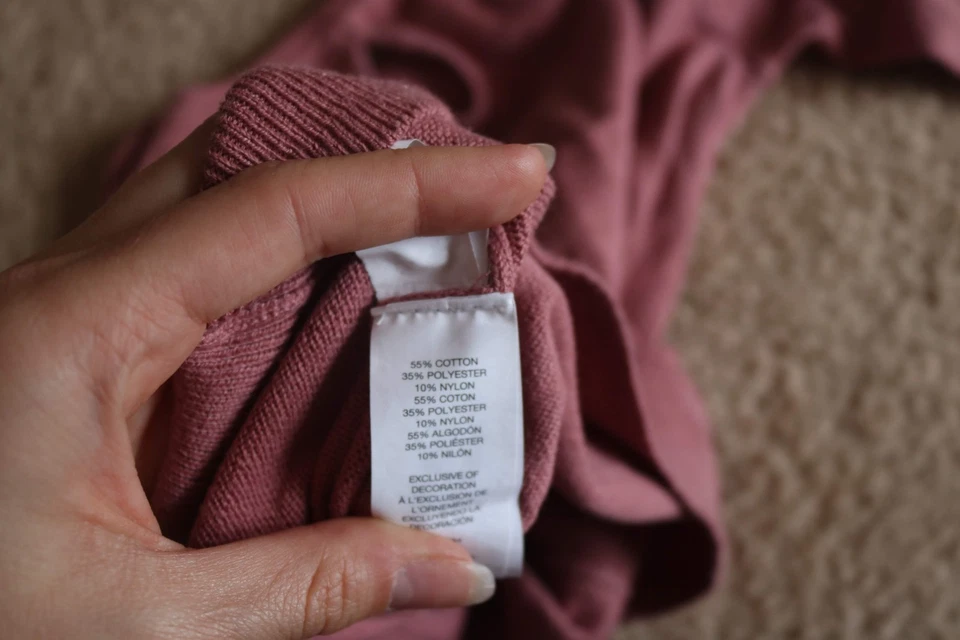 Suéter Place Niña Brilla Cara de Gato Corazones Borgoña Talla S 5/6 Foto 4 de 4