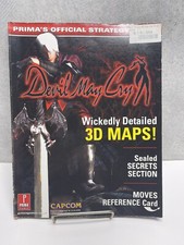 Devil May Cry Official Strategy Guide Playstation 2 PS2 Prima With Poster