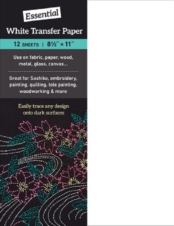 Essentials White Transfer Paper-12 Sheets