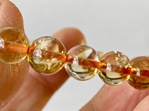 7,5" "Sonnenstrahl/Hervorragendes AAAA" ~ reiches goldgelbes CITRINQUARZ Armband B1401 - Bild 7 von 9