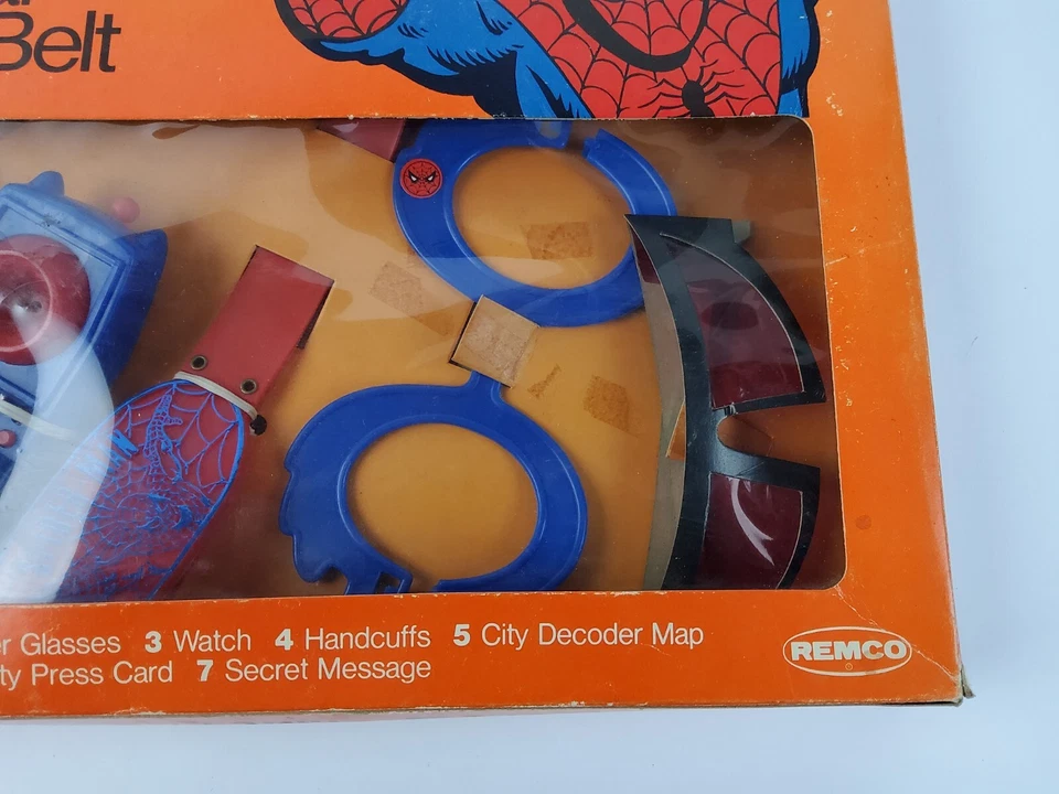 Cinturón utilitario oficial vintage 1979 Amazing Spider-Man Marvel Comics Remco RARO Foto 4 de 4