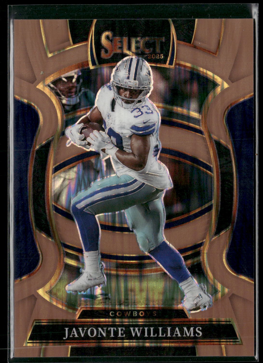 2025 Panini Select #97 Javonte Williams Tri-Color Prizm #/399