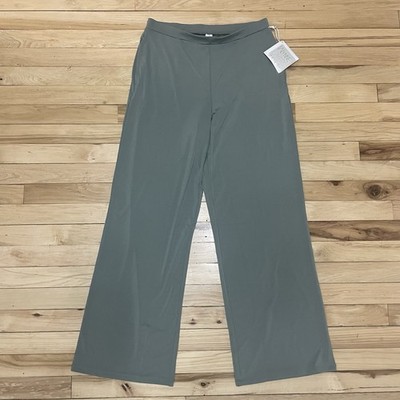 Wynne Layers Sage Green Wide Leg Pull On Pants Comfort Stretch Small