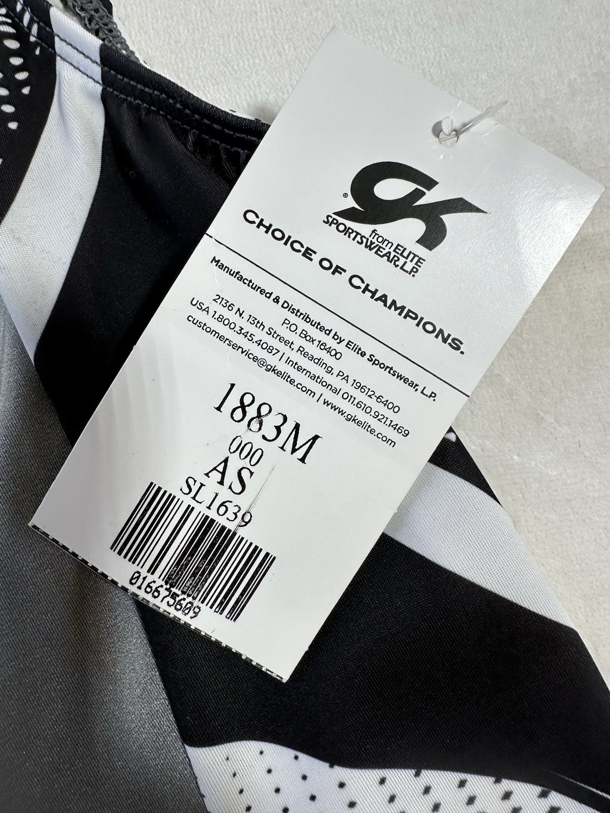 New GK ELITE Gymnastics Leotard SINGLET Leo USA Boy/Mens GRAY White Bodysuit  AS