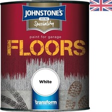 Water-Repellent 750ml Oil-Based Garage Floor Paint in Elegant White Semi-Gloss