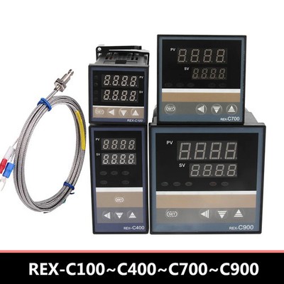Digital Temperature PID Controller REX-C100 C400 C700 C900 240V SSR Industrial