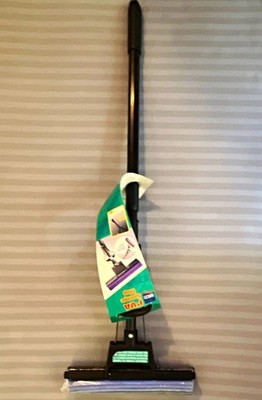 EKO PVA Sponge Mop with Metal Handle, Plastic Head, Black/Purple E1007
