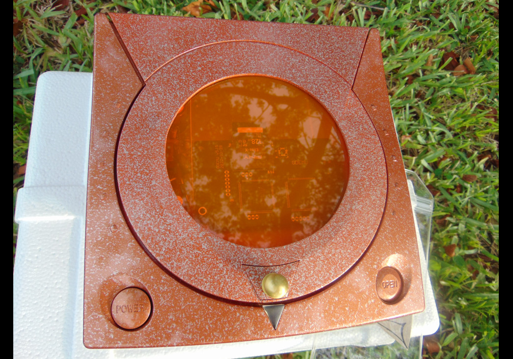 💙 SEGA Dreamcast HKT-3020 Home Console  💥 ORANGE 💥  Custom🌟WINDOW EDITION✨